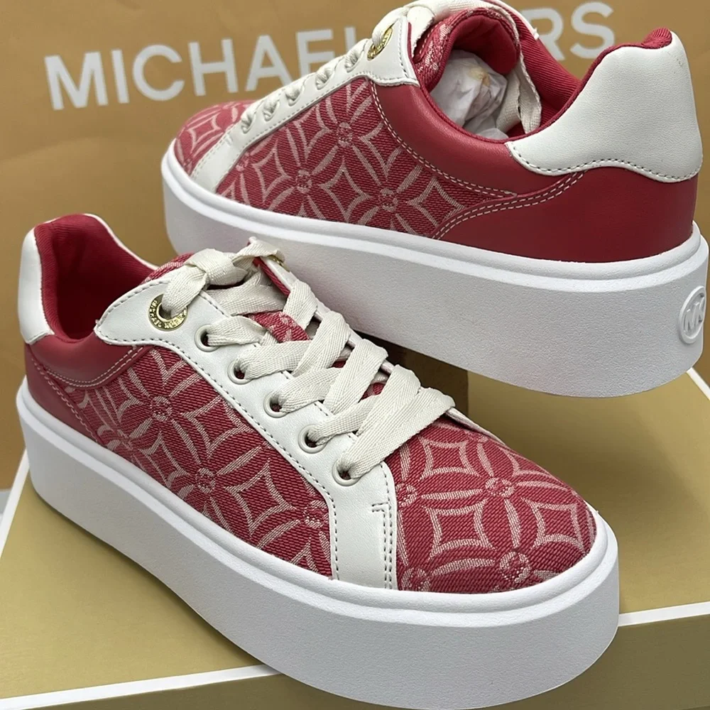 MICHAEL KORS ROMEY LACE UP MK FOULARD JQD MD 49F4RMFS1Y LT BRY SBT